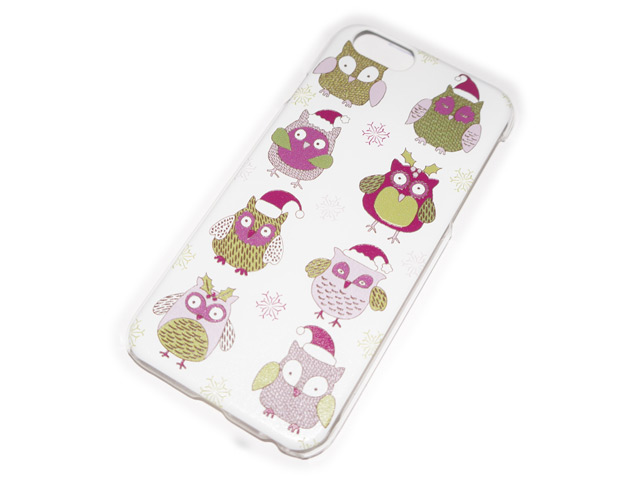 Чехол Yotrix Aquarelle для Apple iPhone 6 (Eight owls, пластиковый)