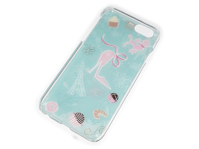 Чехол Yotrix Aquarelle для Apple iPhone 6 (Paris shoe, пластиковый)