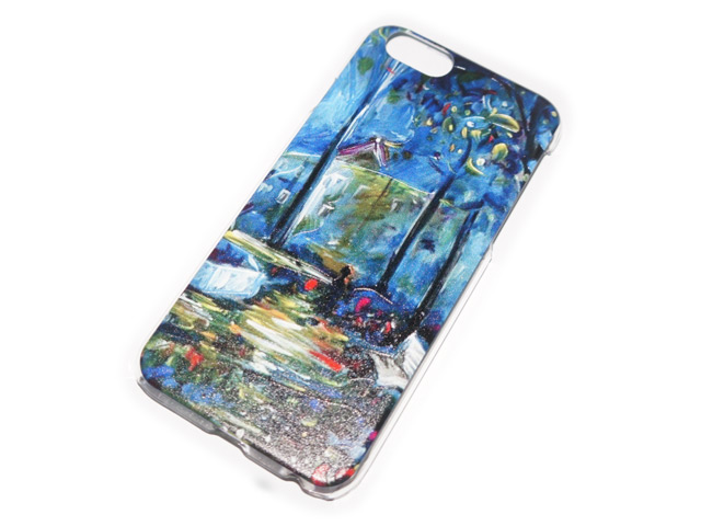 Чехол Yotrix Aquarelle для Apple iPhone 6 (Night garden, пластиковый)