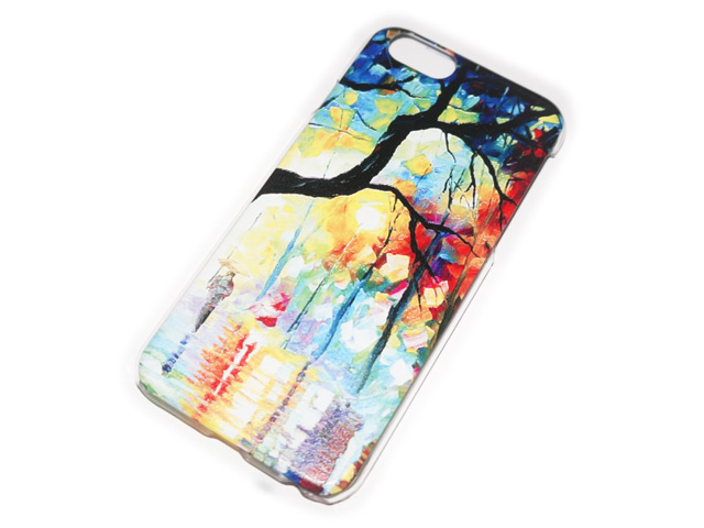 Чехол Yotrix Aquarelle для Apple iPhone 6 (Rain in park, пластиковый)