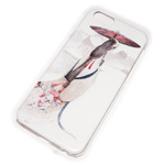 Чехол Yotrix Aquarelle для Apple iPhone 6 (Girl with umbrella, пластиковый)