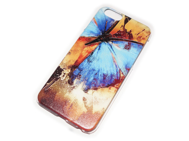 Чехол Yotrix Aquarelle для Apple iPhone 6 (Big butterfly, пластиковый)