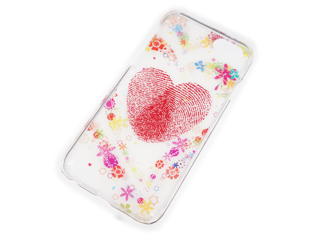 Чехол Yotrix Aquarelle для Apple iPhone 6 (Heart, пластиковый)