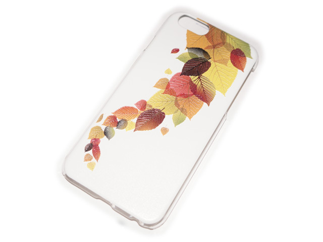 Чехол Yotrix Aquarelle для Apple iPhone 6 (Autumn leafs, пластиковый)