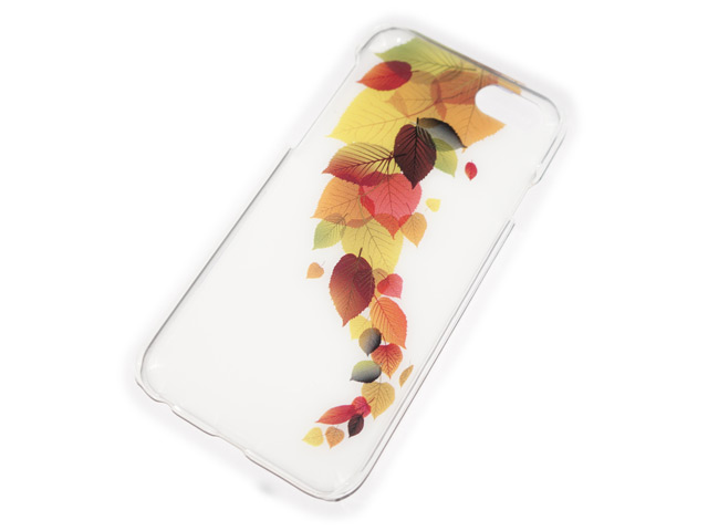 Чехол Yotrix Aquarelle для Apple iPhone 6 (Autumn leafs, пластиковый)