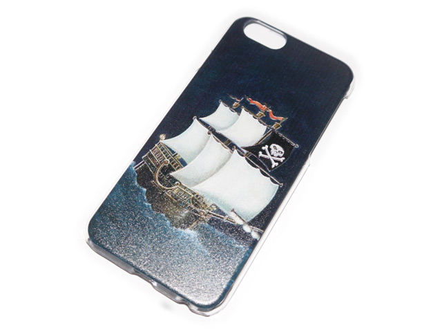 Чехол Yotrix Aquarelle для Apple iPhone 6 (Pirate ship, пластиковый)