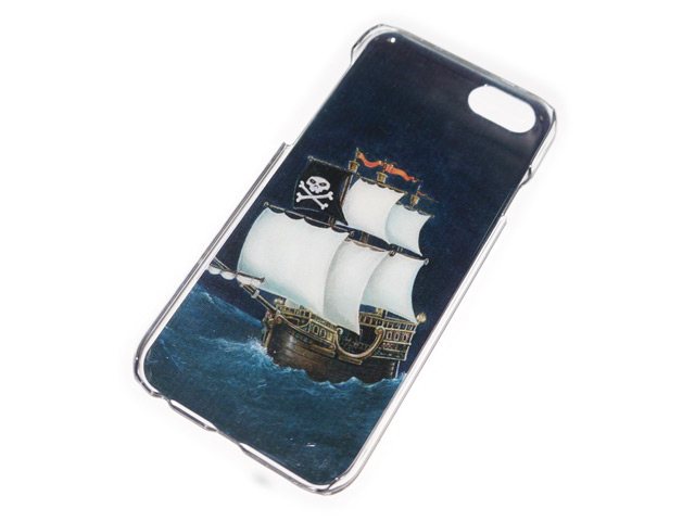 Чехол Yotrix Aquarelle для Apple iPhone 6 (Pirate ship, пластиковый)