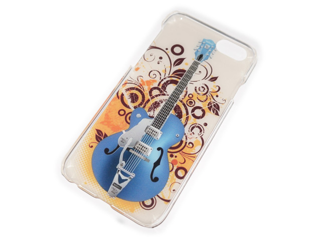 Чехол Yotrix Aquarelle для Apple iPhone 6 (Guitar on white, пластиковый)