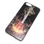 Чехол Yotrix Aquarelle для Apple iPhone 6 (Guitar on black, пластиковый)