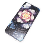 Чехол Yotrix Aquarelle для Apple iPhone 6 (Flower dark, пластиковый)