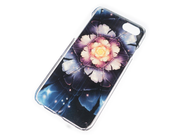 Чехол Yotrix Aquarelle для Apple iPhone 6 (Flower dark, пластиковый)