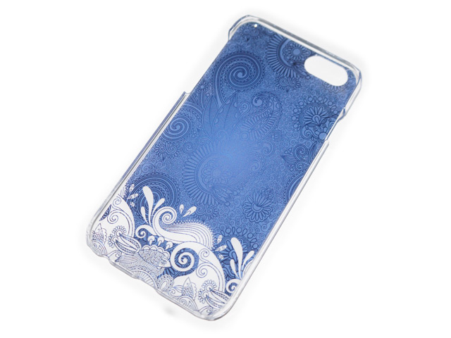 Чехол Yotrix Aquarelle для Apple iPhone 6 (Ornament blue, пластиковый)