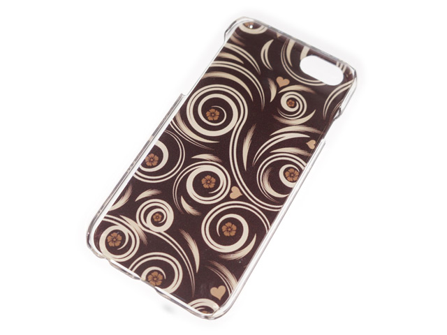 Чехол Yotrix Aquarelle для Apple iPhone 6 (Ornament brown, пластиковый)