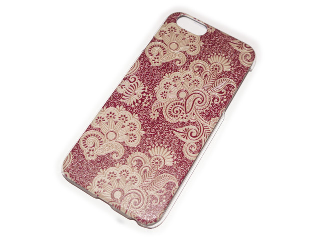 Чехол Yotrix Aquarelle для Apple iPhone 6 (Ornament red, пластиковый)