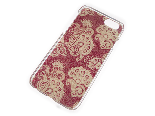 Чехол Yotrix Aquarelle для Apple iPhone 6 (Ornament red, пластиковый)