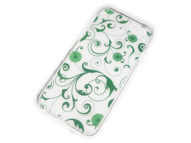 Чехол Yotrix Aquarelle для Apple iPhone 6 (Ornament white, пластиковый)
