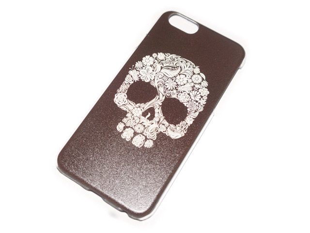 Чехол Yotrix Aquarelle для Apple iPhone 6 (Skull ornament, пластиковый)