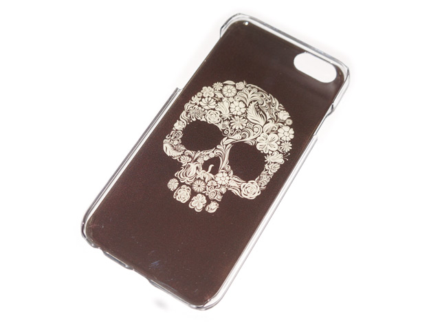 Чехол Yotrix Aquarelle для Apple iPhone 6 (Skull ornament, пластиковый)