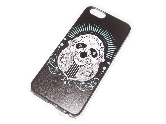 Чехол Yotrix Aquarelle для Apple iPhone 6 (Skull diamonds, пластиковый)