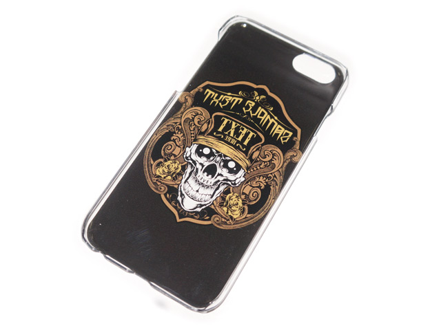 Чехол Yotrix Aquarelle для Apple iPhone 6 (Skull bondi gold, пластиковый)