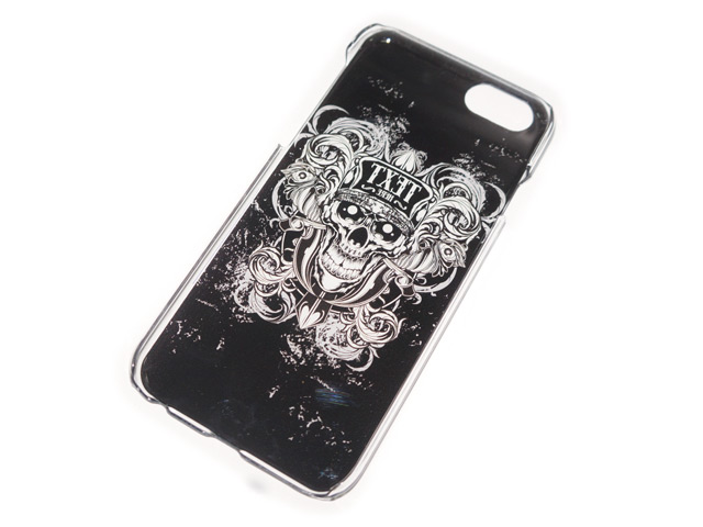Чехол Yotrix Aquarelle для Apple iPhone 6 (Skull bondi white, пластиковый)