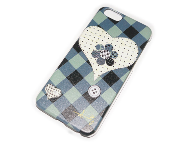 Чехол Yotrix Aquarelle для Apple iPhone 6 (Heart patch, пластиковый)