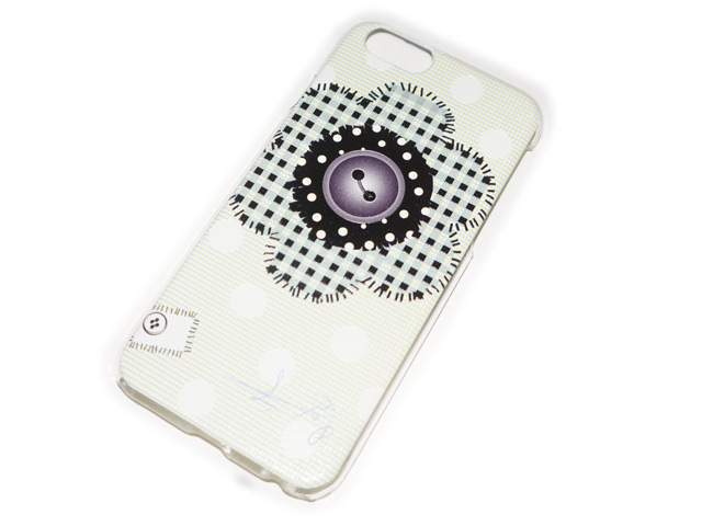 Чехол Yotrix Aquarelle для Apple iPhone 6 (Flower patch white, пластиковый)