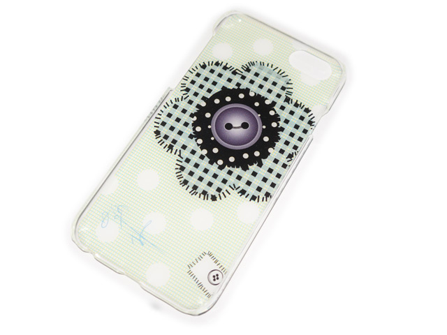 Чехол Yotrix Aquarelle для Apple iPhone 6 (Flower patch white, пластиковый)