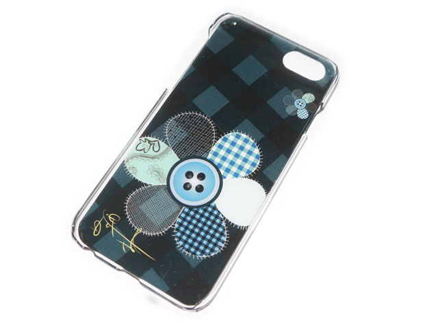 Чехол Yotrix Aquarelle для Apple iPhone 6 (Flower patch dark, пластиковый)