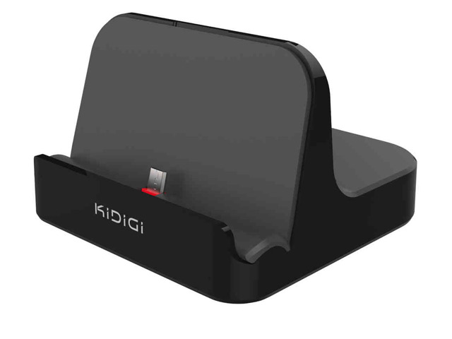 Dock-станция KiDiGi Tablet Universal Desktop Cradle для планшетов (черная, microUSB)