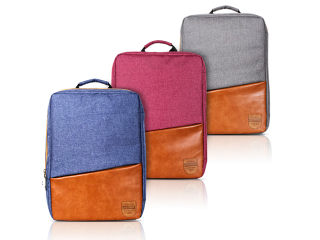 Рюкзак Remax Double Bag #398 (розовый/коричневый, 2 отделения, 15-17