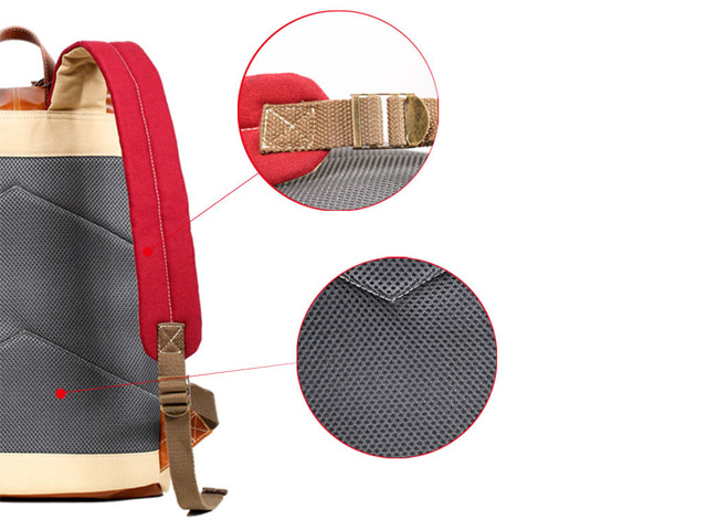 Рюкзак Remax Double Bag #316 (красный/бежевый, 1 отделение)