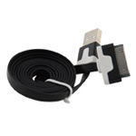 USB-кабель WhyNot Flat Cable универсальный (30-pin, 1 метр, черный) (NPG)