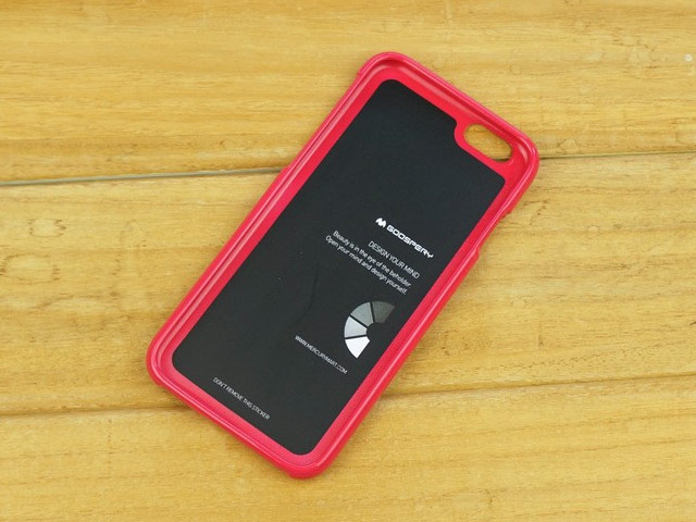 Чехол Mercury Goospery Jelly Case для Apple iPhone 6 plus (малиновый, гелевый)