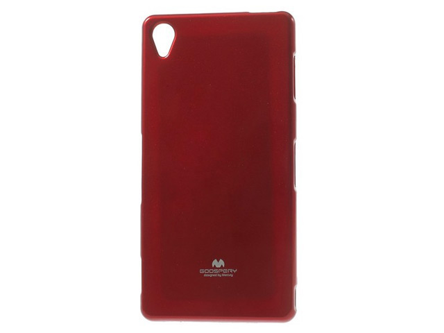 Чехол Mercury Goospery Jelly Case для Sony Xperia Z3 L55t (красный, гелевый)