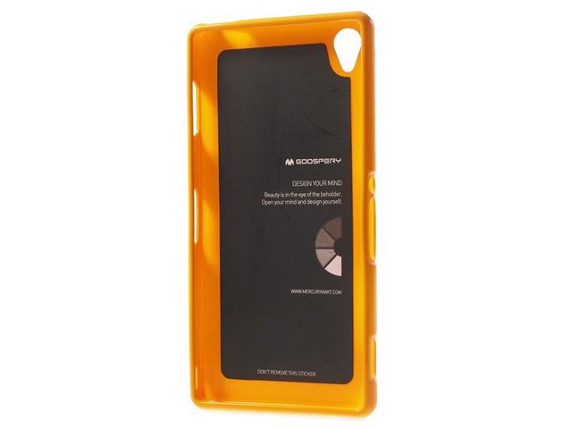 Чехол Mercury Goospery Jelly Case для Sony Xperia Z3 L55t (оранжевый, гелевый)