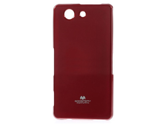 Чехол Mercury Goospery Jelly Case для Sony Xperia Z3 compact M55w (красный, гелевый)