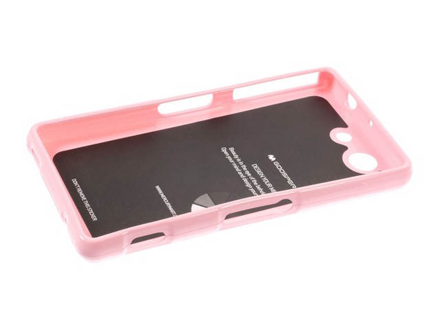 Чехол Mercury Goospery Jelly Case для Sony Xperia Z3 compact M55w (розовый, гелевый)