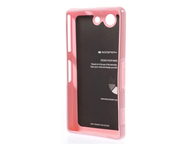 Чехол Mercury Goospery Jelly Case для Sony Xperia Z3 compact M55w (малиновый, гелевый)