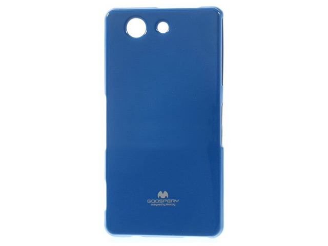 Чехол Mercury Goospery Jelly Case для Sony Xperia Z3 compact M55w (синий, гелевый)