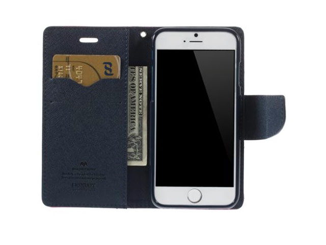 Чехол Mercury Goospery Fancy Diary Case для Apple iPhone 6 plus (малиновый, кожаный)