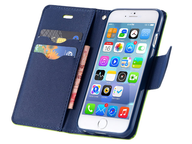 Чехол Mercury Goospery Fancy Diary Case для Apple iPhone 6 plus (зеленый, кожаный)