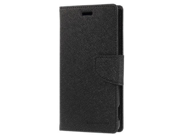 Чехол Mercury Goospery Fancy Diary Case для Sony Xperia Z3 compact M55w (черный, кожаный)