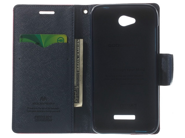 Чехол Mercury Goospery Fancy Diary Case для HTC Desire 616 (черный, кожаный)