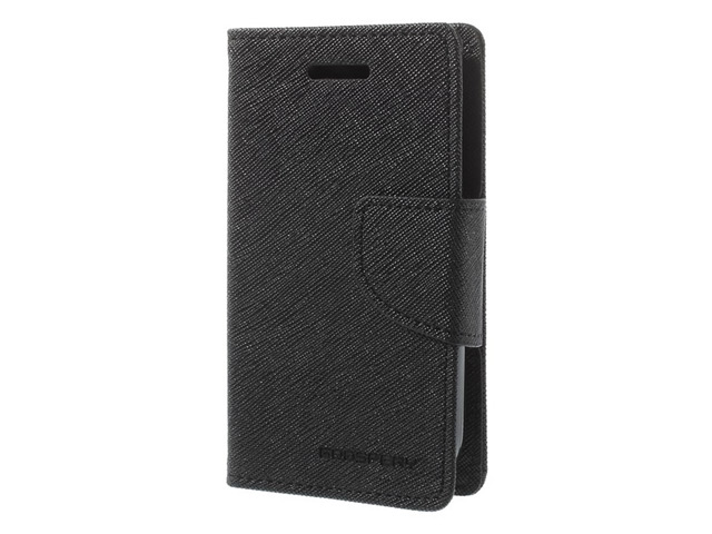 Чехол Mercury Goospery Fancy Diary Case для Samsung Galaxy Young 2 SM-G130 (черный, кожаный)