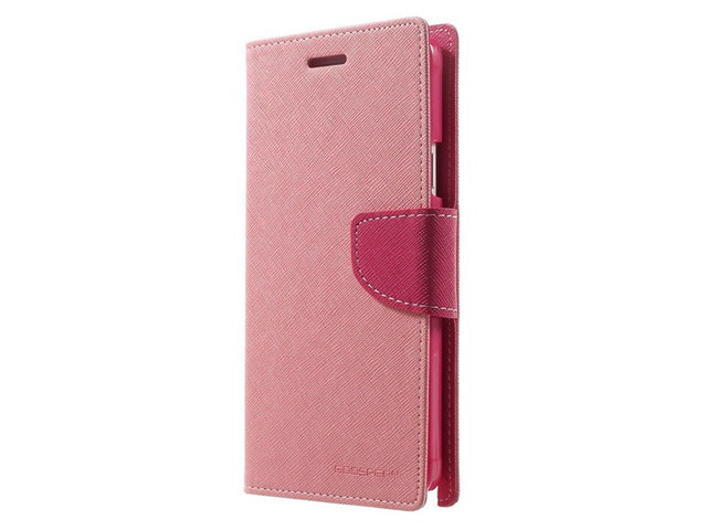 Чехол Mercury Goospery Fancy Diary Case для Samsung Galaxy Note 4 N910 (розовый, кожаный)