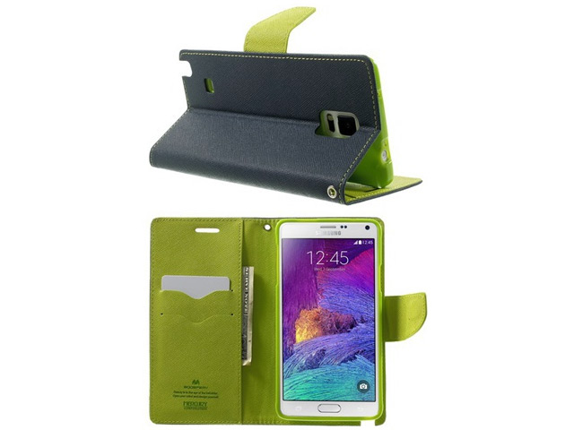 Чехол Mercury Goospery Fancy Diary Case для Samsung Galaxy Note 4 N910 (синий, кожаный)