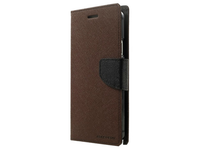 Чехол Mercury Goospery Fancy Diary Case для Samsung Galaxy Note 4 N910 (коричневый, кожаный)