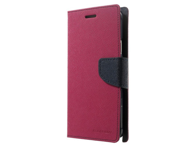 Чехол Mercury Goospery Fancy Diary Case для Samsung Galaxy Note 4 N910 (малиновый, кожаный)