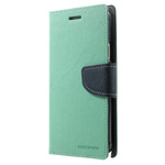 Чехол Mercury Goospery Fancy Diary Case для Samsung Galaxy Note 4 N910 (голубой, кожаный)